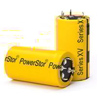 Cooper-Bussman’s PowerStor supercapacitors Eaton’s PowerStor supercapacitors